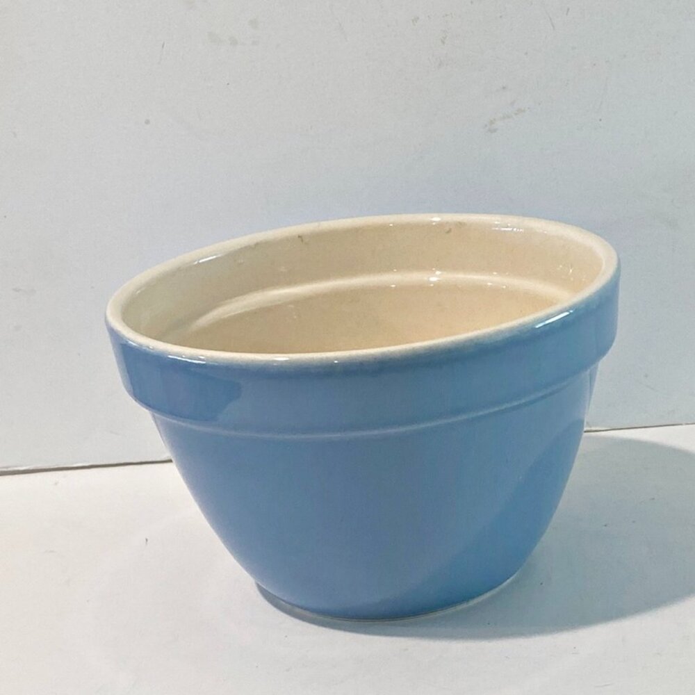 Crate & Barrel Small Mixing Bowl Blue Portugal